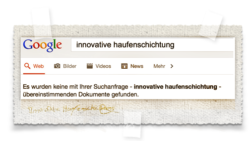 innovative Haufenschichtung