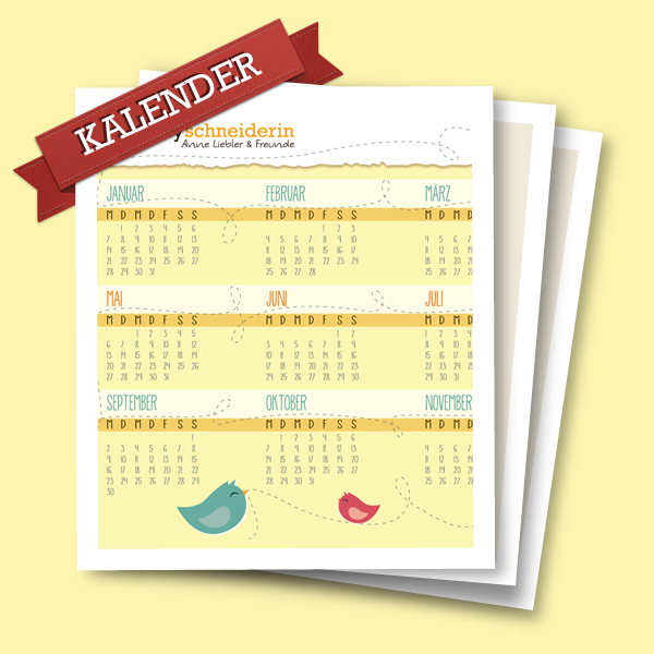 Hobbyschneiderin-Kalender Download 2013