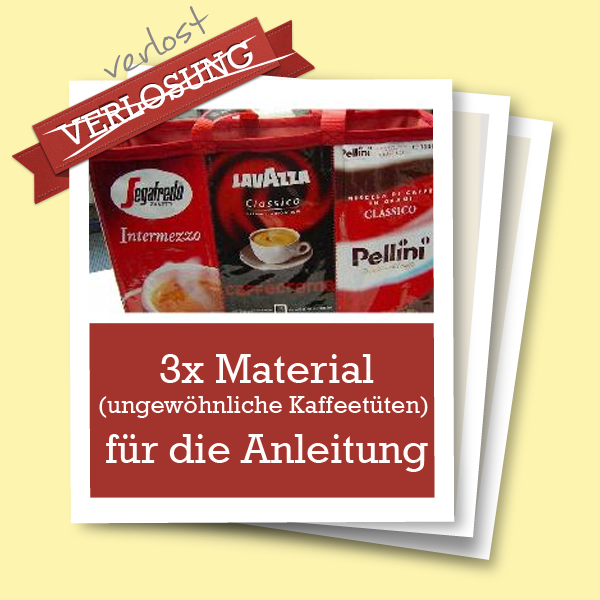 Material Kaffeetüten-Tasche Anleitung